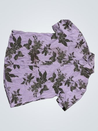 Lilac Floral Short Sleeve Shirt