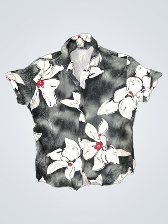 Marc Jacobs Floral Print Short Sleeve Shirt