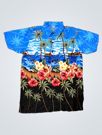 Unbranded Hawaiian Print Short Sleeve Shirt