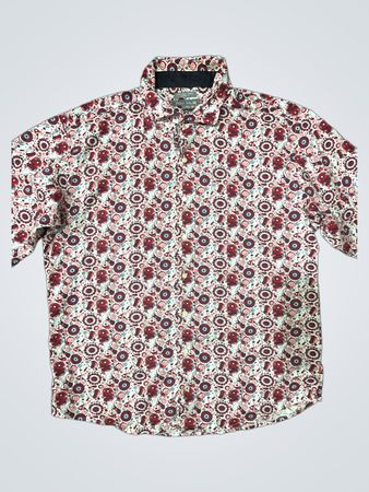Paulo Sola Patterned Long-Sleeve Button-Up Shirt