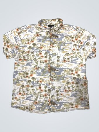 Peacocks Floral Short Sleeve Shirt