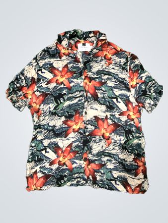 Topman Floral Short Sleeve Shirt