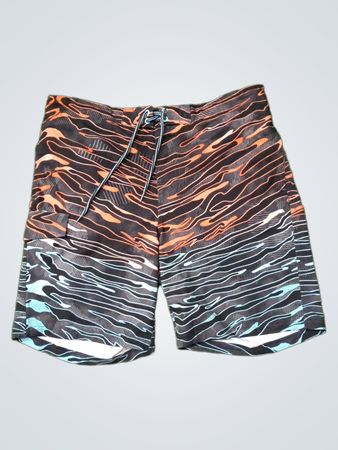 George Board Shorts Multi-Color Abstract Print