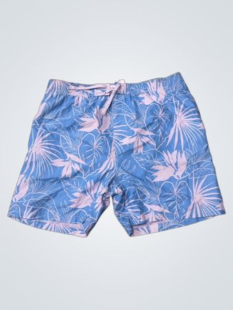 Blue Floral Swim Shorts