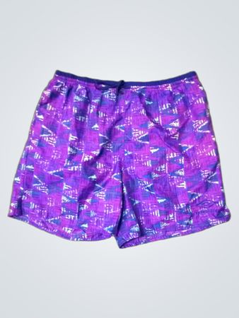 MiBro Purple Patterned Shorts