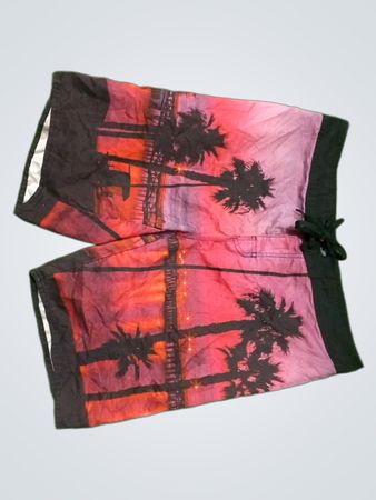 Palm Tree Print Board Shorts