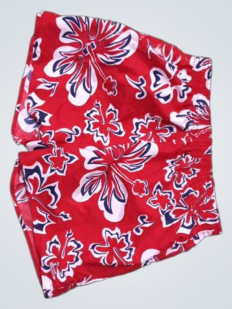 George Red Floral Shorts