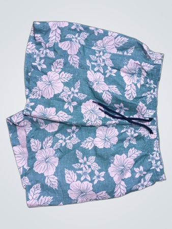 Blue Floral Swim Shorts
