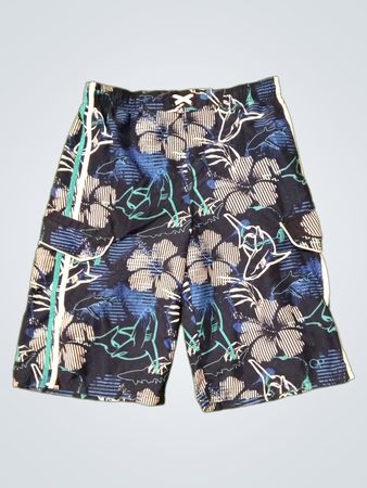 Ocean Pacific Navy Floral Shark Print Swim Trunks