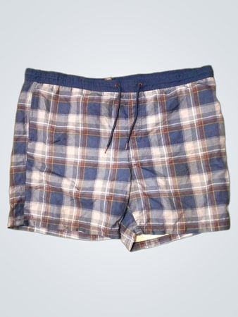 Blue Plaid Swim Shorts