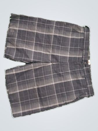 Gray Plaid Shorts