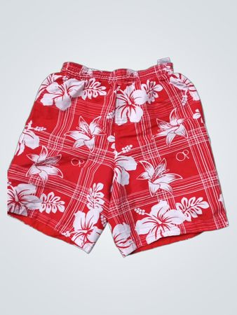 Red Floral Board Shorts