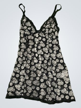 Black Floral Pattern Dress