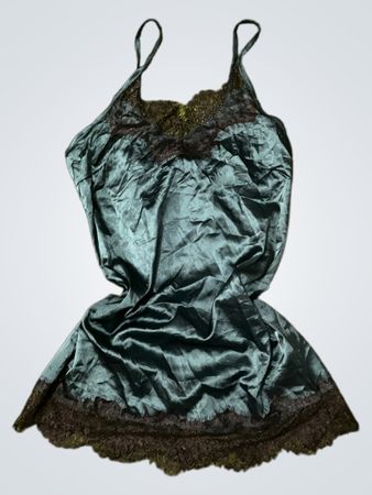 Green Lace Trim Camisole