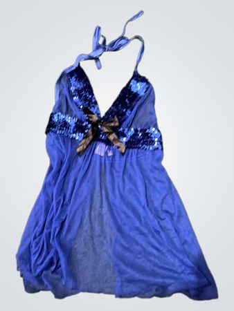 Blue Sequin Dress