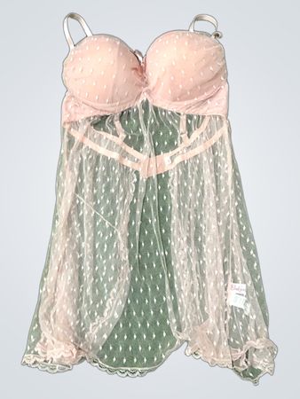 Lady's Pink Lingerie Chemise
