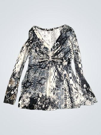 S&S Floral Print Long Sleeve Blouse