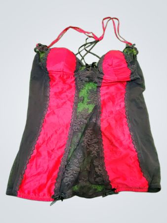Ann Summers Red Black Babydoll Lingerie