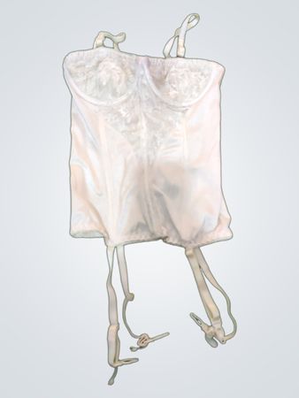 Women's White Lace Corset Top