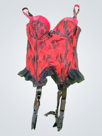 Red and Black Corset