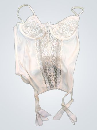 Women's White Lace Corset