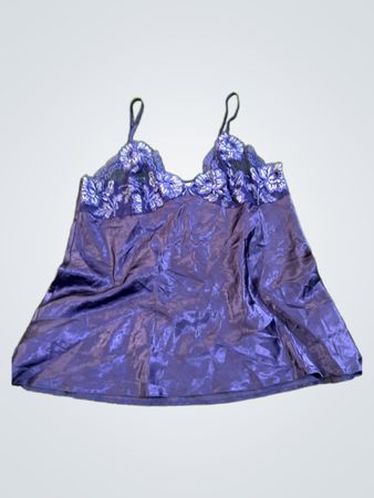 Blue Satin Chemise