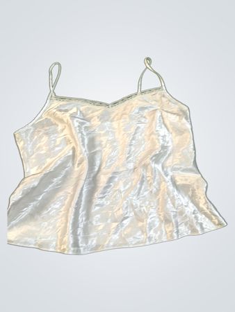 White Satin Cami Top
