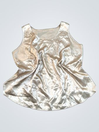Beige Sleeveless Top