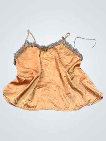 Orange Lace Trim Camisole