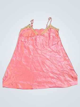 Pink Satin Nightgown