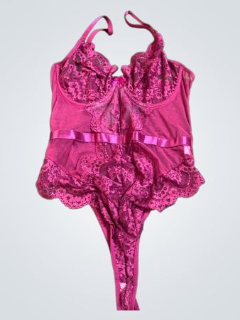 Pink Lace Bodysuit