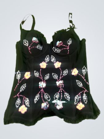 Yamamay Black Embroidered Corset