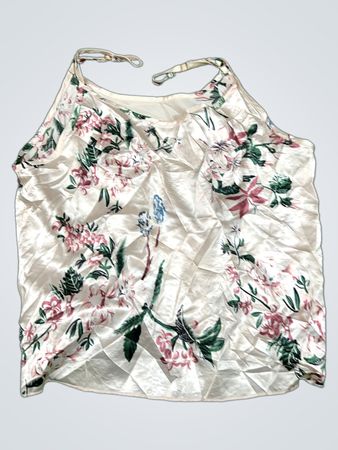 Floral White Tank Top