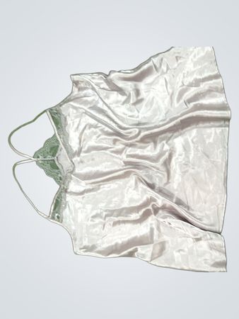 George White Satin Cami Top