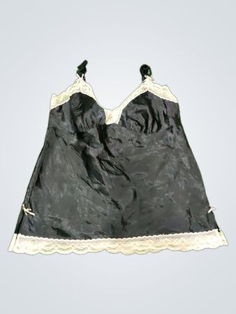 Next Black Satin Cami Top