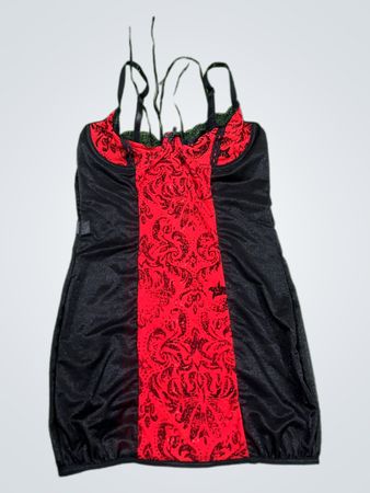 Black and Red Corset Top