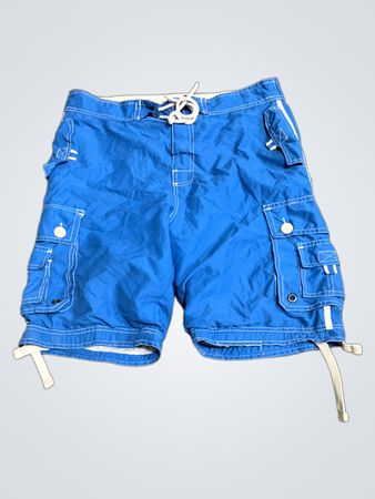 Blue Cargo Shorts