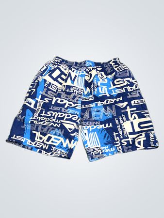 Medalist Blue Graphic Shorts