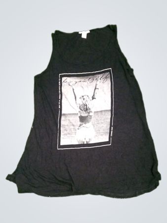 Black Graphic Sleeveless Dress