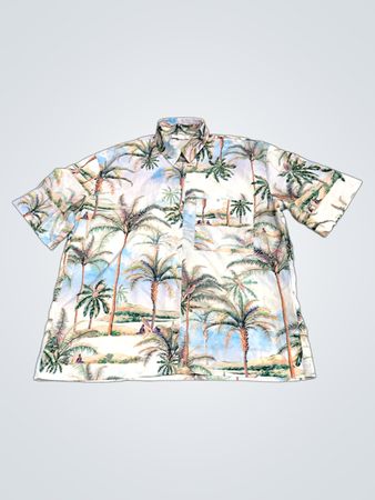 Topshop Palm Tree Pattern Shirt