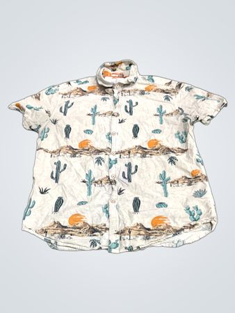 Denim & Flower Slim Fit Shirt