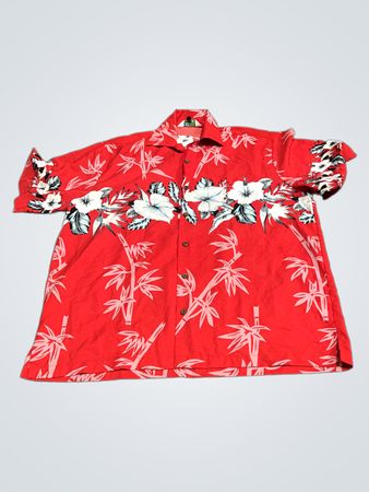 Alvish Red Hawaiian Shirt