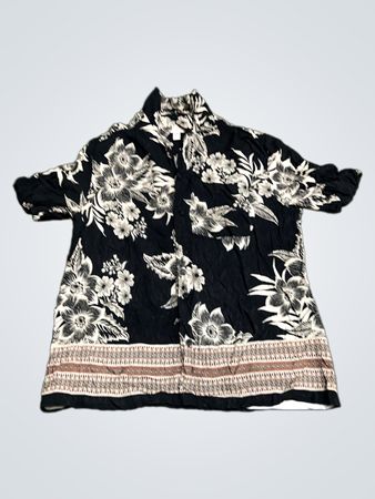 River Island Black Floral Top