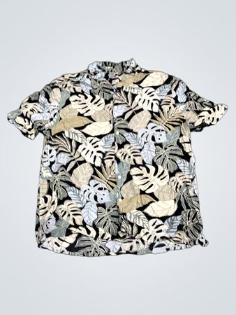George Tropical Print Button-up Shirt