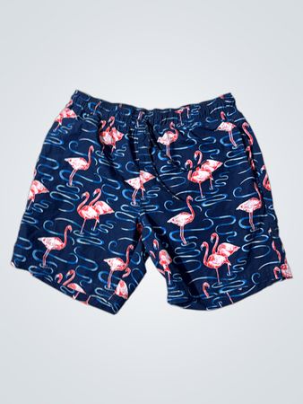 Herren Flamingo Druck Badeshorts