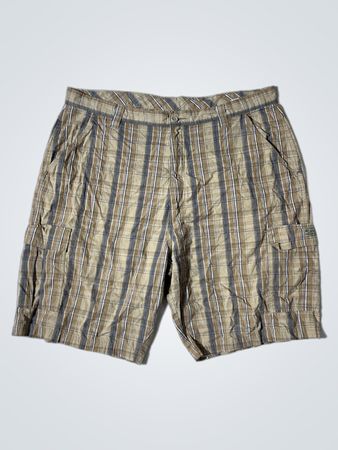 Karierte Cargo-Shorts