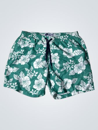 Trunks Surf & Swim Co. Grüne Blumenschwimmhose