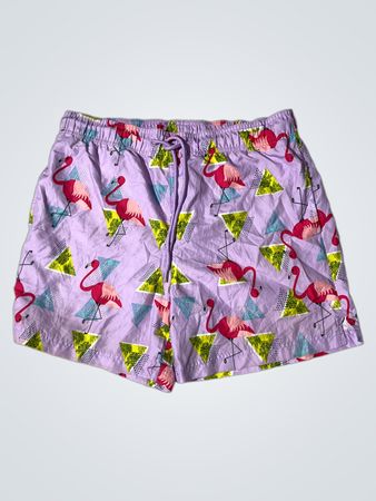 George Flamingo Print Badehosen