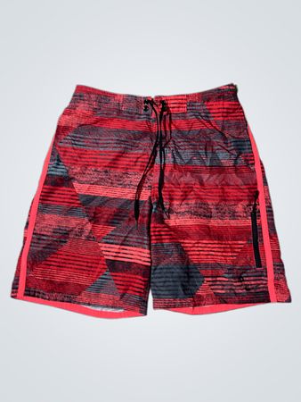Nike Herren Rote Geometrische Muster Badehose