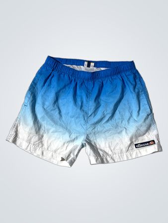 Ellesse Blue and White Ombre Schwimmshorts